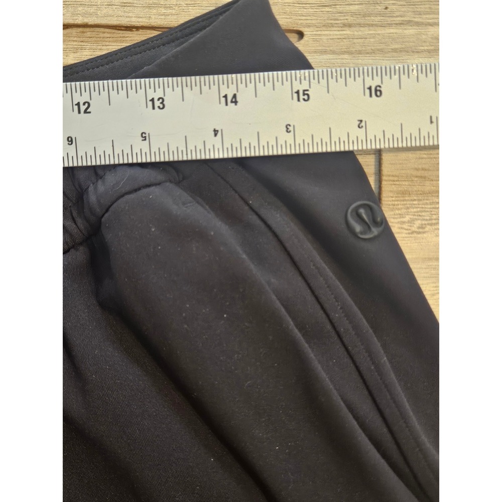Lululemon Black Keep Moving Pull On Pants Stretch Waist Women M #753 - Picture 5 of 9
